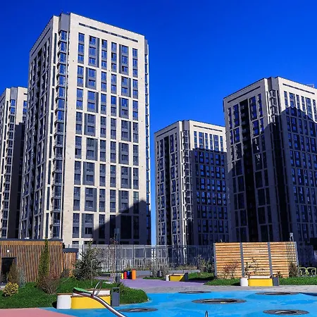Очаровательные Апартаменты В Жк Комфорт Сити Almaty Exterior photo